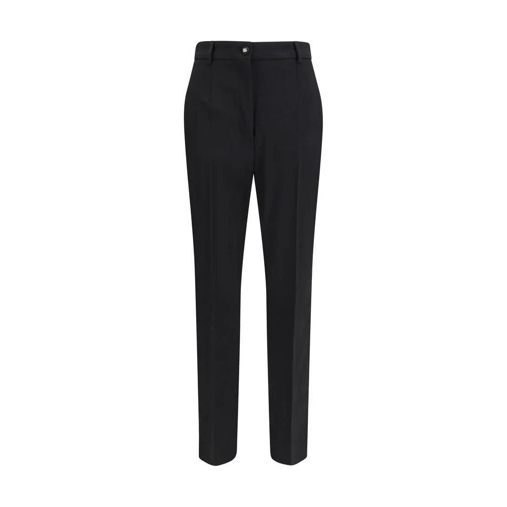 Dolce & Gabbana Black Wool Dress Pants - IT42 | L