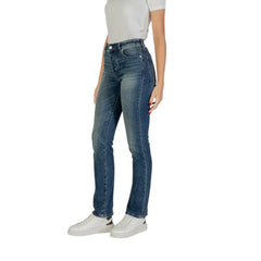 Armani Exchange Blue Cotton Skinny Jeans