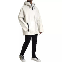 Blouson imperméable en cuir blanc pour homme Bottega Veneta