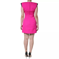 Dolce & Gabbana pinkes ärmelloses Bodycon-Minikleid in A-Linie