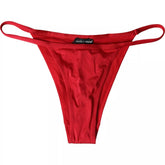Bas de bikini Dolce & Gabbana rouge en nylon stretch