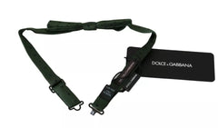 Cravate papillon Dolce & Gabbana verte en soie à pois pour homme