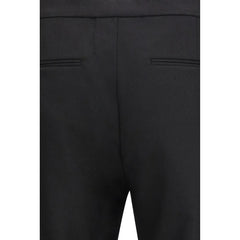 Maison Margiela Black Fleece Wool Casual Pants