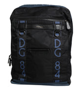 Sac à dos scolaire Dolce & Gabbana en nylon noir avec logo DG