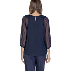 Blouse bleue en polyester Street One