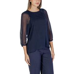 Blouse bleue en polyester Street One