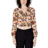 Blouse orange en polyester uniquement
