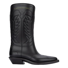 Dior Stiefel aus schwarzem Leder