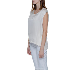 Street One Bluse aus cremefarbenem Viskose