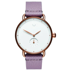 Montre MVMT en cuir violet