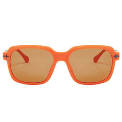 Lunettes de soleil en acétate orange opposées