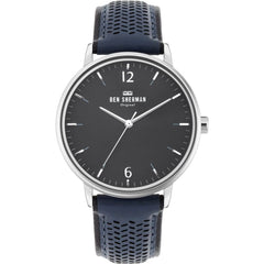 Montre en cuir bleu Ben Sherman