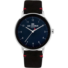 Montre en cuir noir Ben Sherman