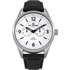 Montre en cuir noir Ben Sherman
