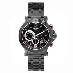 Montre Bobroff en acier inoxydable noir