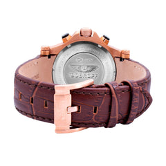 Montre Bobroff en cuir marron
