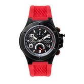 Montre Bobroff en caoutchouc rouge