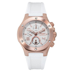 Montre Bobroff en caoutchouc blanc