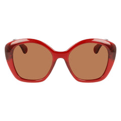 Lunettes de soleil Lanvin rouges à injection bio