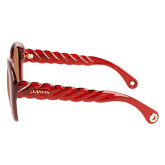 Lunettes de soleil Lanvin rouges à injection bio