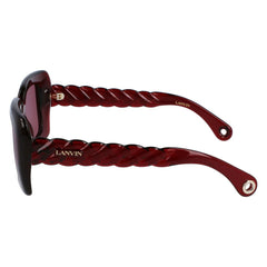 Lunettes de soleil Lanvin rouges à injection bio