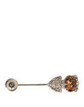Broche Dolce & Gabbana en argent sterling 925 ornée de cristaux