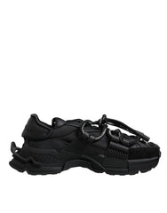 Dolce & Gabbana Schwarze Low Top Space Schnür-Sneaker Schuhe