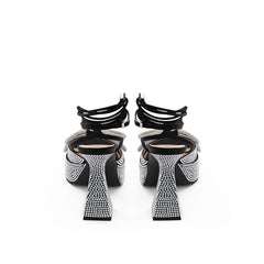 MACH & MACH Chic Black Leather Platforms for Elevated Style