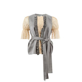 Lardini Haut élégant en soie et lin multicolore