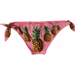 Bas de bikini Dolce & Gabbana rose ananas