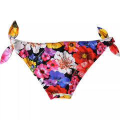 Bas de bikini Dolce & Gabbana à imprimé floral noir