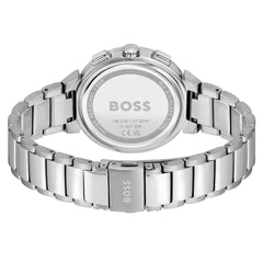 Montre Hugo Boss en acier inoxydable argenté