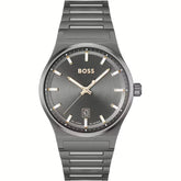 Montre Hugo Boss en acier inoxydable gris