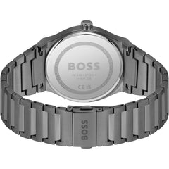 Hugo Boss Uhr aus grauem Edelstahl