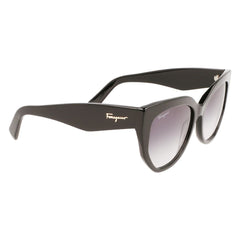 Lunettes de soleil Ferragamo en acétate noir