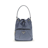 Prada Blue Polyamide Backet Bag