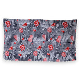 Serviette de plage Dolce & Gabbana à rayures multicolores et coquillages