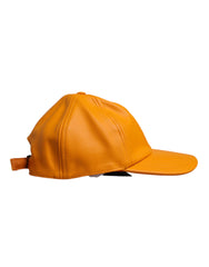 Casquette de baseball Dolce & Gabbana orange en coton à 6 panneaux