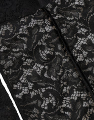 Bonnet Dolce & Gabbana en dentelle florale noire.