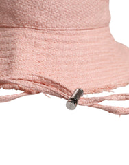 Bob Dolce & Gabbana rose en coton à large bord