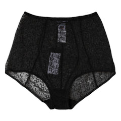 Culotte gainante taille haute Dolce & Gabbana noire à logo