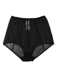 Culotte gainante taille haute Dolce & Gabbana noire à logo