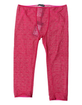 Lingerie Dolce & Gabbana Fuchsia Logo Dentelle Culotte moulante courte