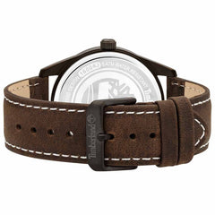 Montre Timberland en cuir marron