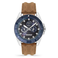 Montre Timberland en cuir marron