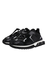 Dolce & Gabbana Schwarze Mesh Sorrento Trekking-Sneaker Schuhe
