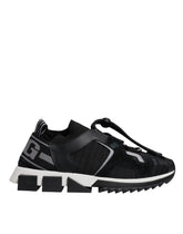 Dolce & Gabbana Schwarze Mesh Sorrento Trekking-Sneaker Schuhe