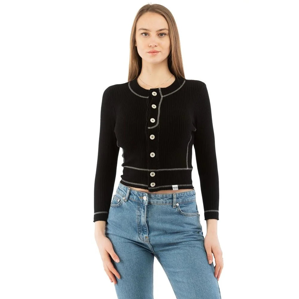 Moschino Multicolor Cotton Long Sleeve T-Shirt - S