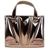 Sac à main en cuir gris Ferrari