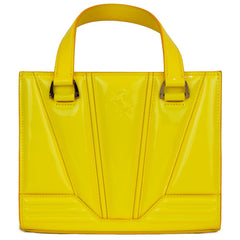 Sac à main en cuir jaune Ferrari